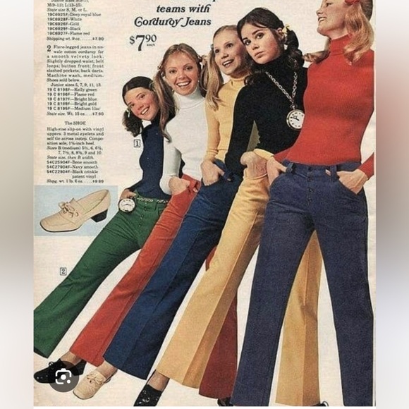 Vintage 70s Pinstripe High Waist Wide Leg Pant - Picture 11 of 16